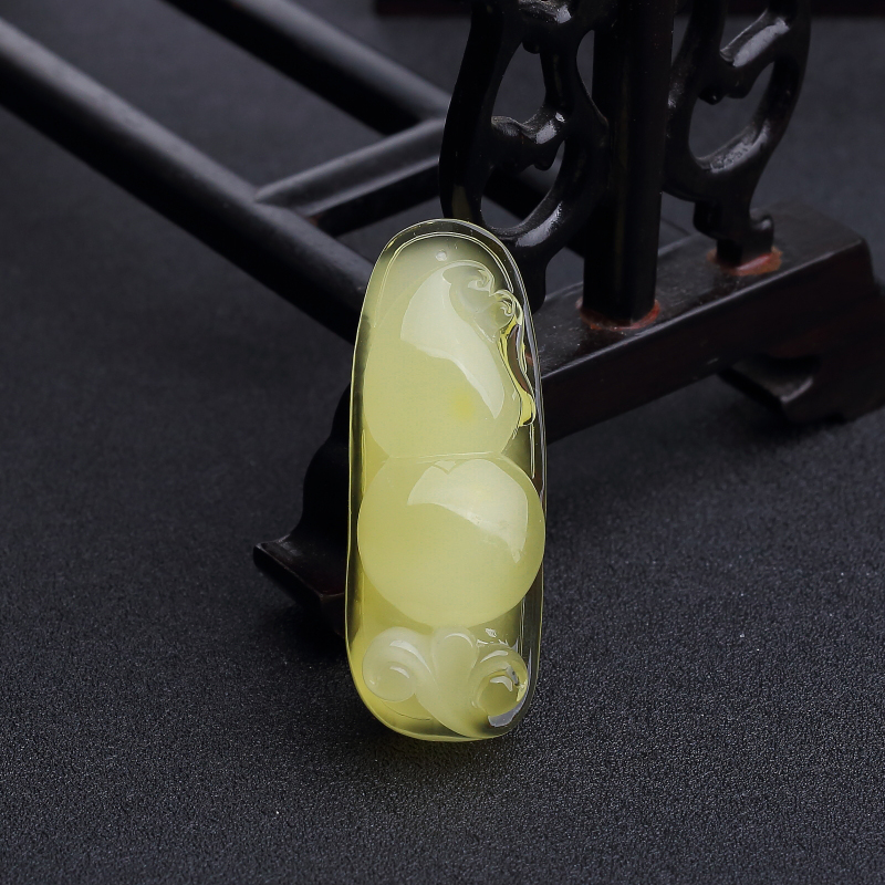 柠檬黄蜜蜡葫芦吊坠-红掌柜