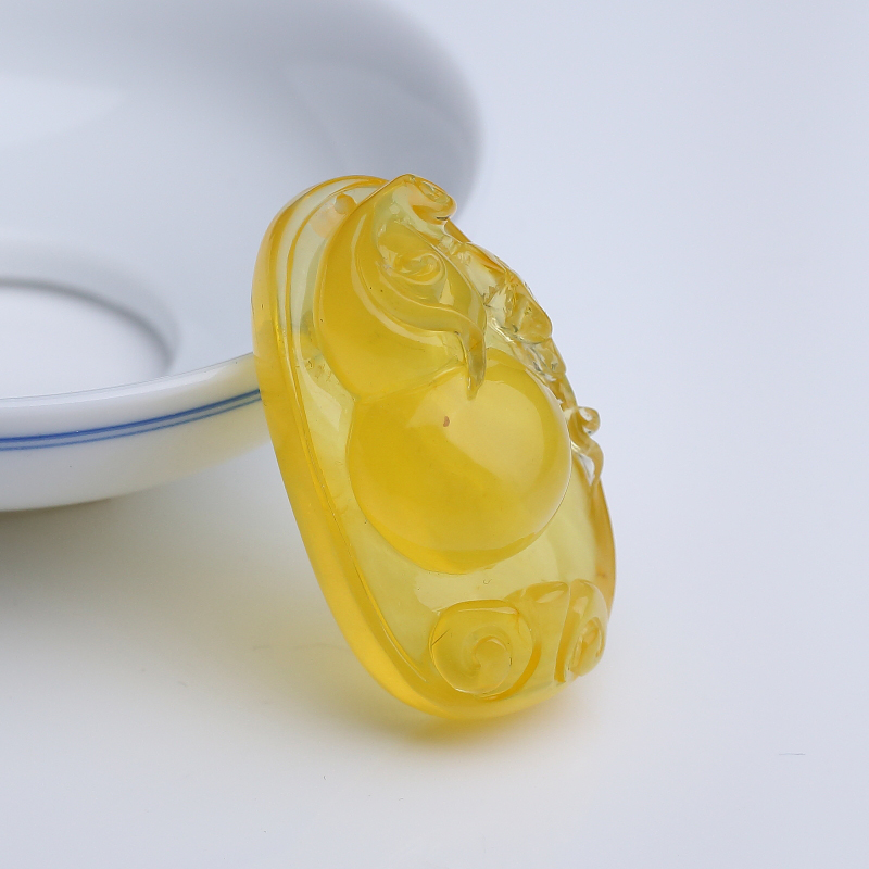 波罗的海鸡油黄金绞蜜蜜蜡葫芦吊坠-红掌柜