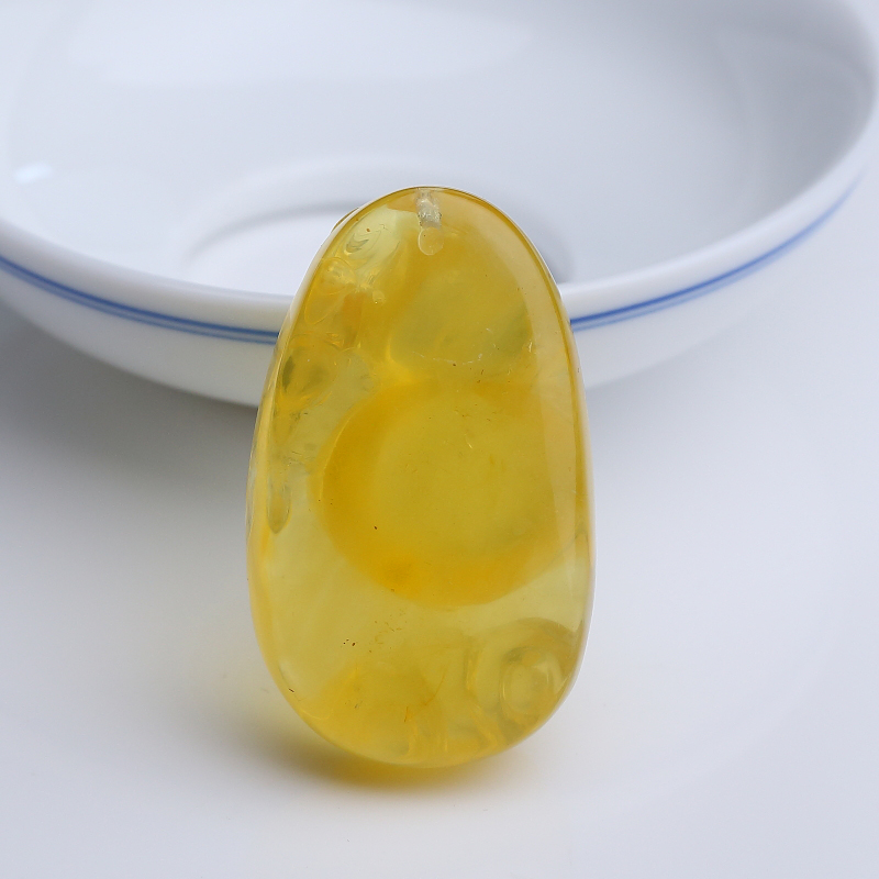 波罗的海天然金绞蜜蜜蜡葫芦吊坠-红掌柜