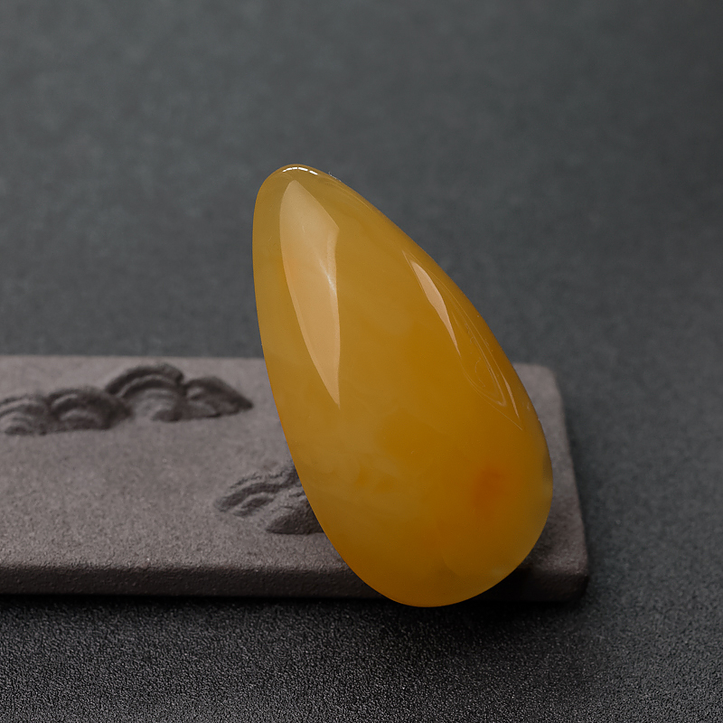 鸡油黄蜜蜡吊坠-红掌柜