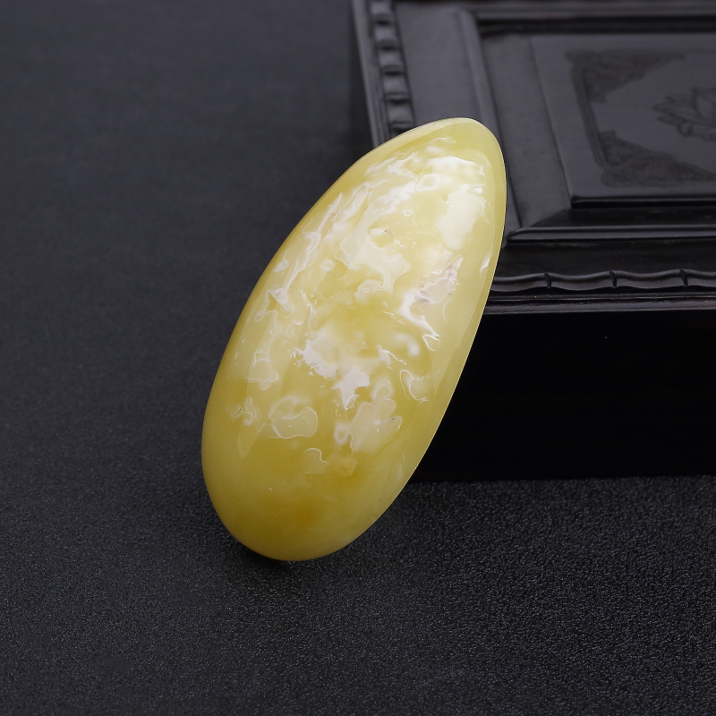 天然白花蜜蜡随形吊坠-红掌柜