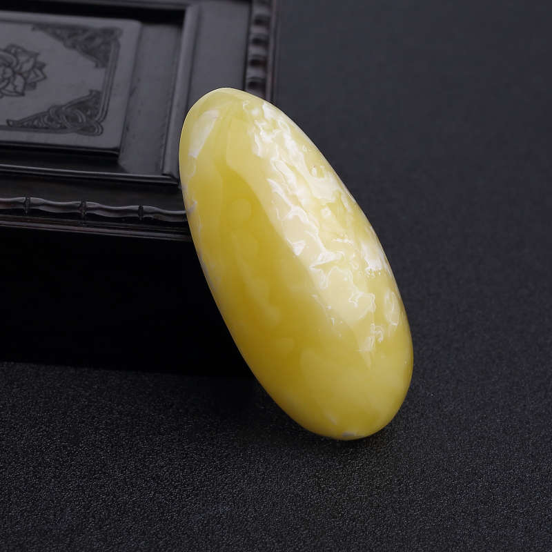 波罗的海白花蜜蜡随形吊坠-红掌柜