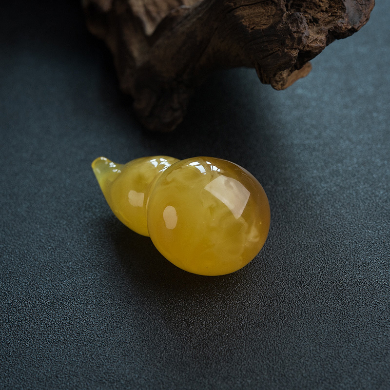 波罗的海鸡油黄蜜蜡吊坠-红掌柜