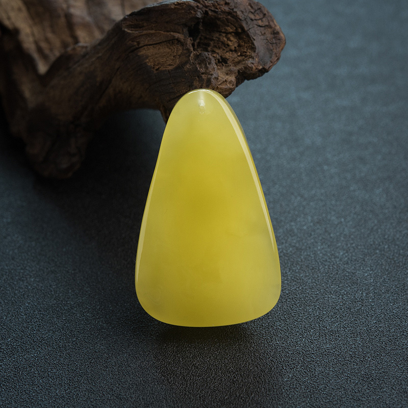 波罗的海天然鸡油黄蜜蜡福禄如意吊坠-红掌柜