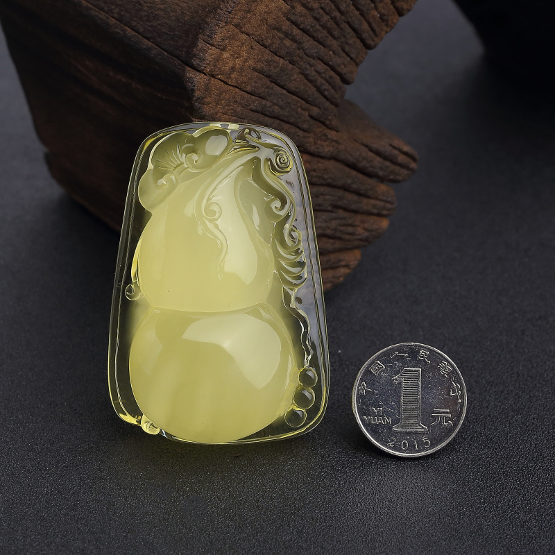 蜜蜡葫芦吊坠-红掌柜