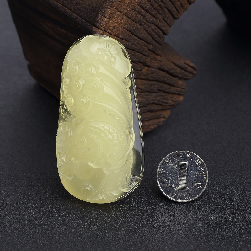 波罗的海天然蜜蜡连生贵子吊坠-红掌柜