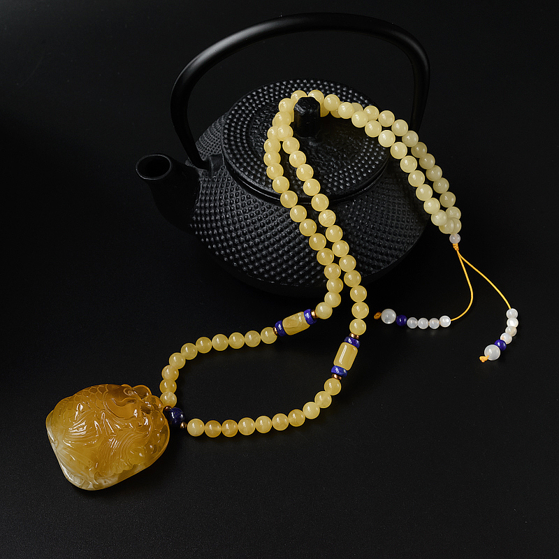 白花蜜年年有余挂件-红掌柜