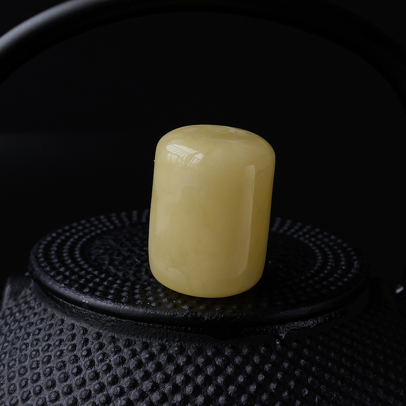 波罗的海满蜜白花蜜蜡桶珠-红掌柜