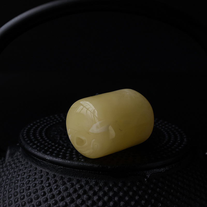 满蜜白花蜜蜡桶珠-红掌柜