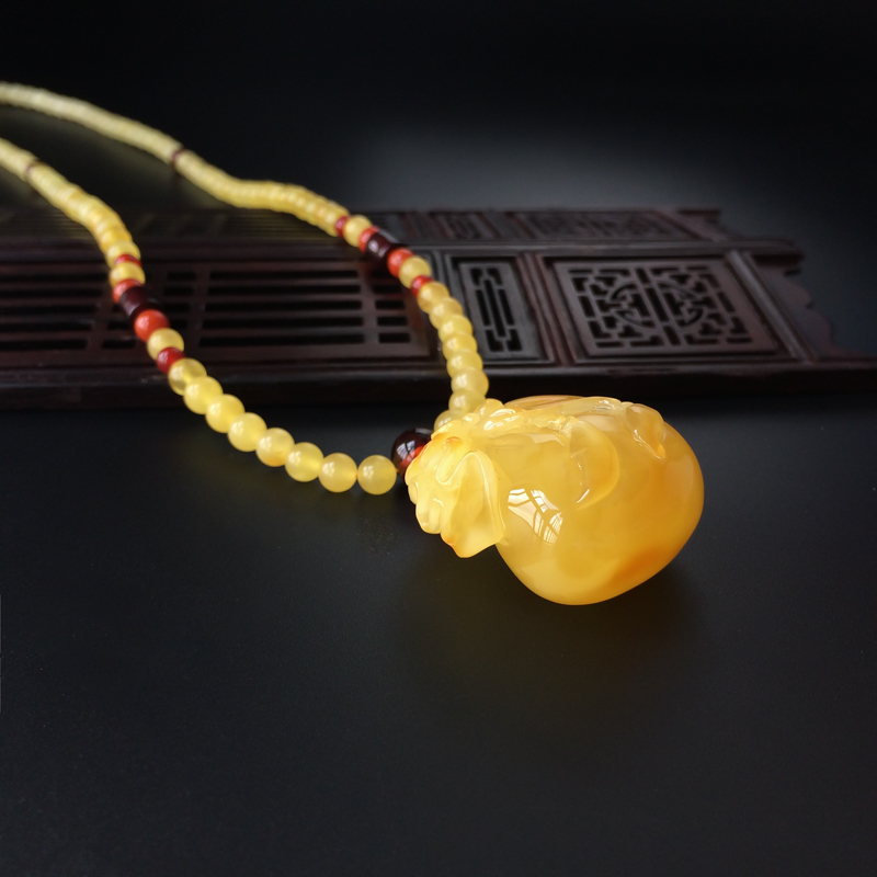 波罗的海鸡油黄蜜蜡-红掌柜