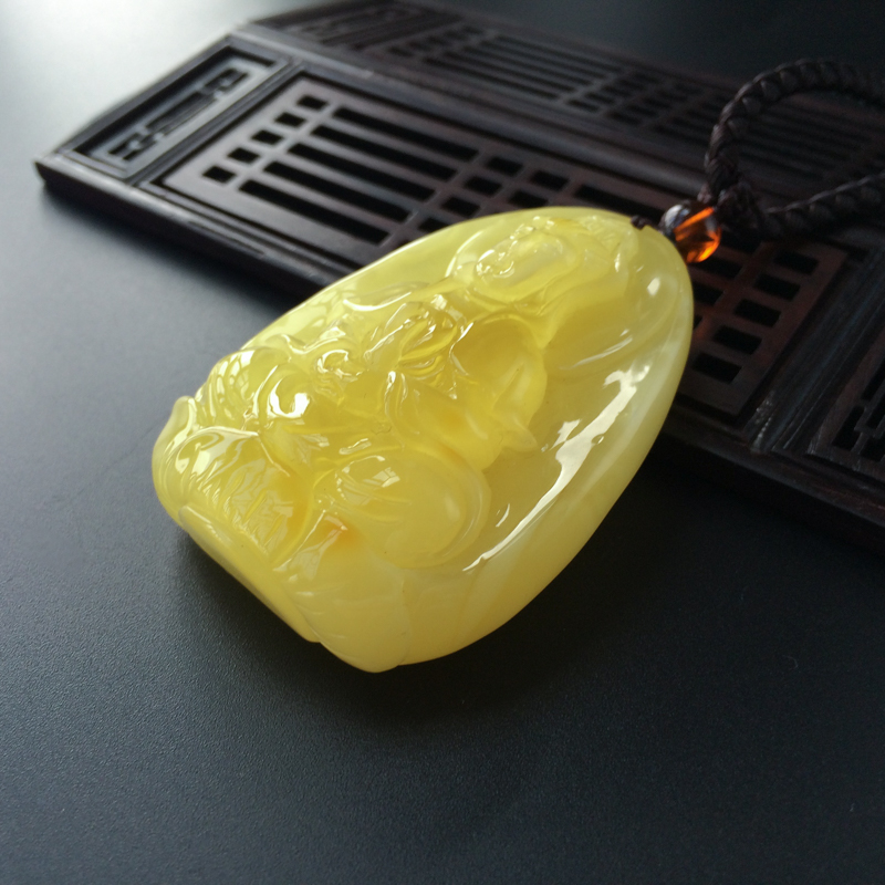 蜜蜡观音-红掌柜