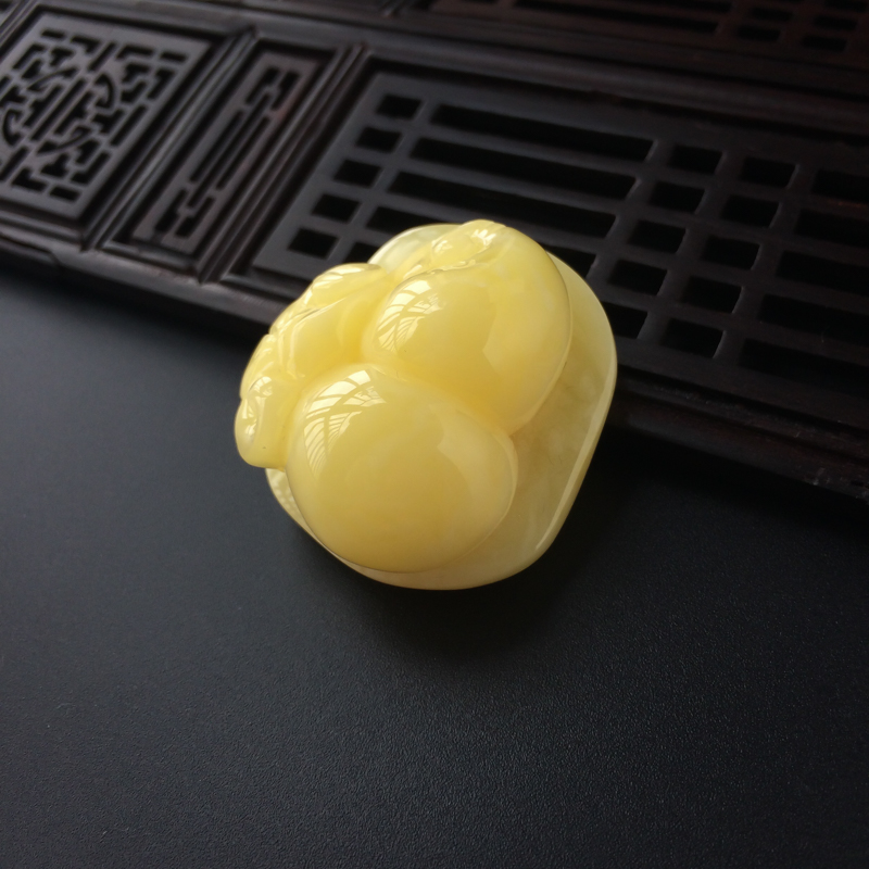 满蜜蜜蜡葫芦吊坠-红掌柜