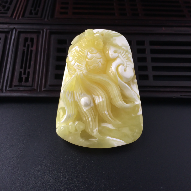 波罗的海天然白花蜜连年有余吊坠 - 红掌柜