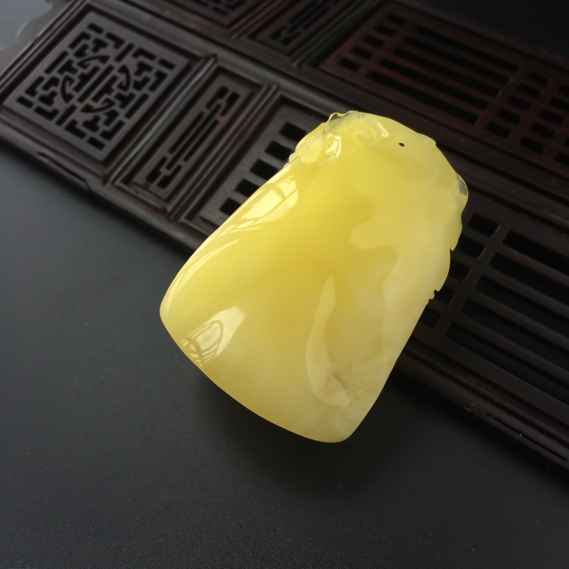 蜜蜡凤凰花开吊坠 - 红掌柜