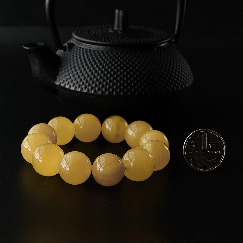 波罗的海蜜蜡圆珠手串 - 红掌柜