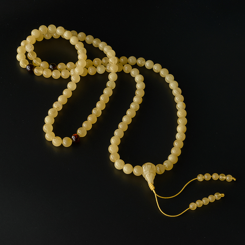 满黄蜜蜡佛珠108 - 红掌柜