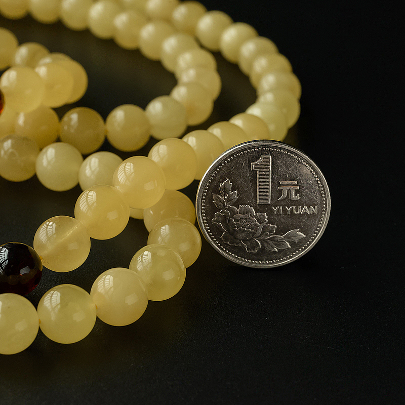 满黄蜜蜡佛珠108 - 红掌柜