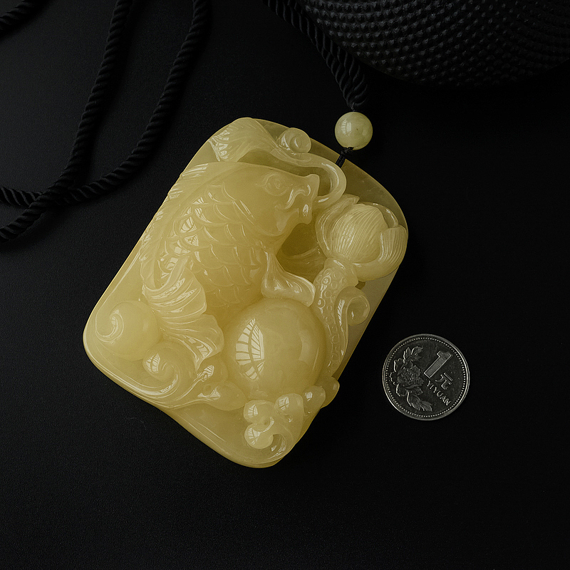 波罗的海蜜蜡鱼吊坠 - 红掌柜