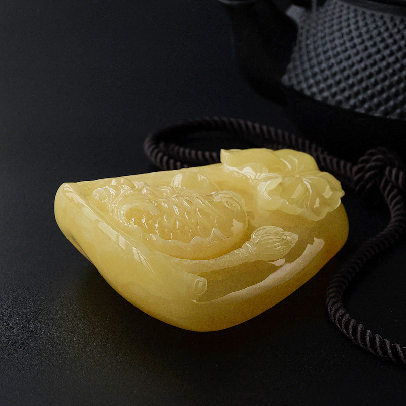 波罗的海天然满蜜蜜蜡吊坠 - 红掌柜