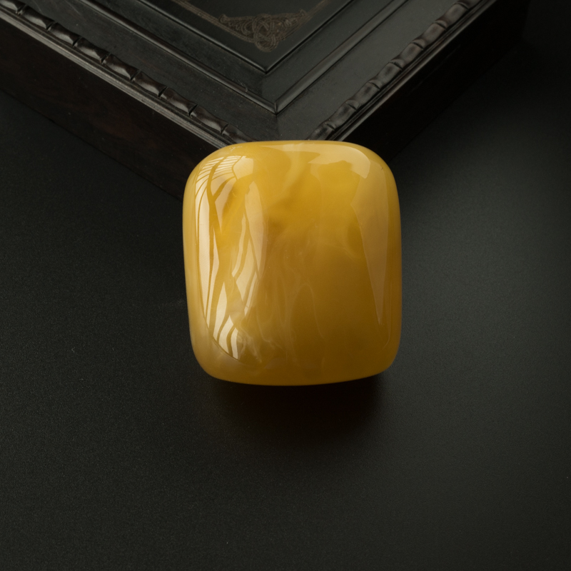 波罗的海天然鸡油红蜜蜡无事牌吊坠-红掌柜