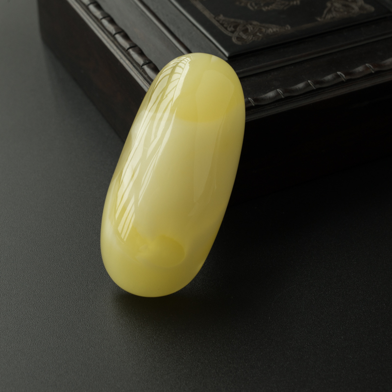 波罗的海白花蜜蜡随形吊坠-红掌柜