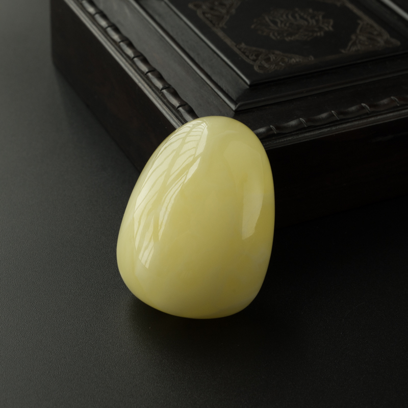 波罗的海白花蜜蜡随形吊坠-红掌柜