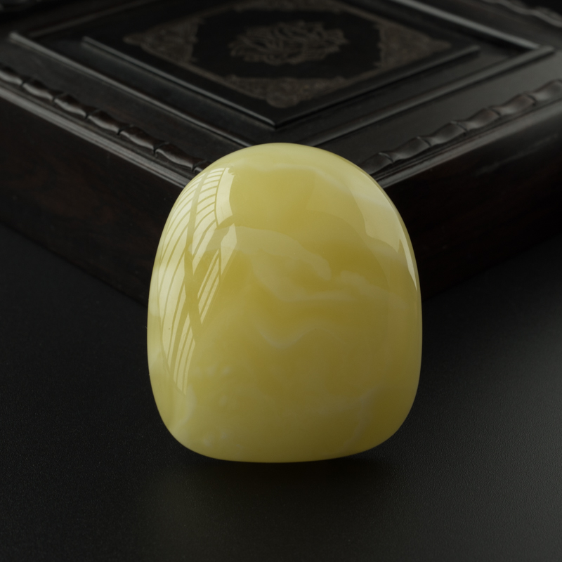 波罗的海天然白花蜜蜡随形吊坠-红掌柜