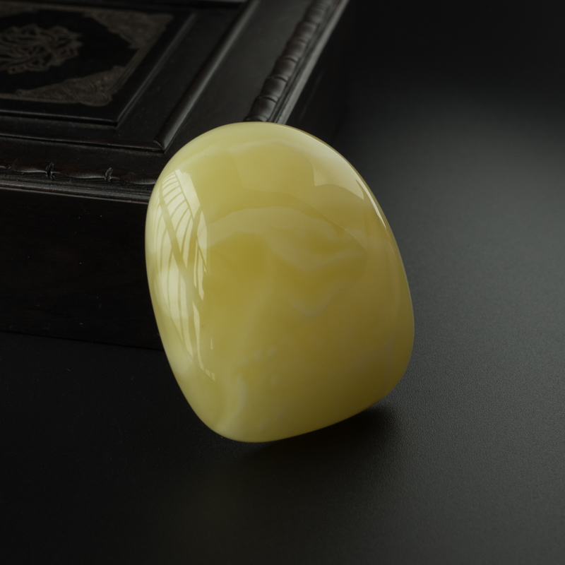 天然白花蜜蜡随形吊坠-红掌柜