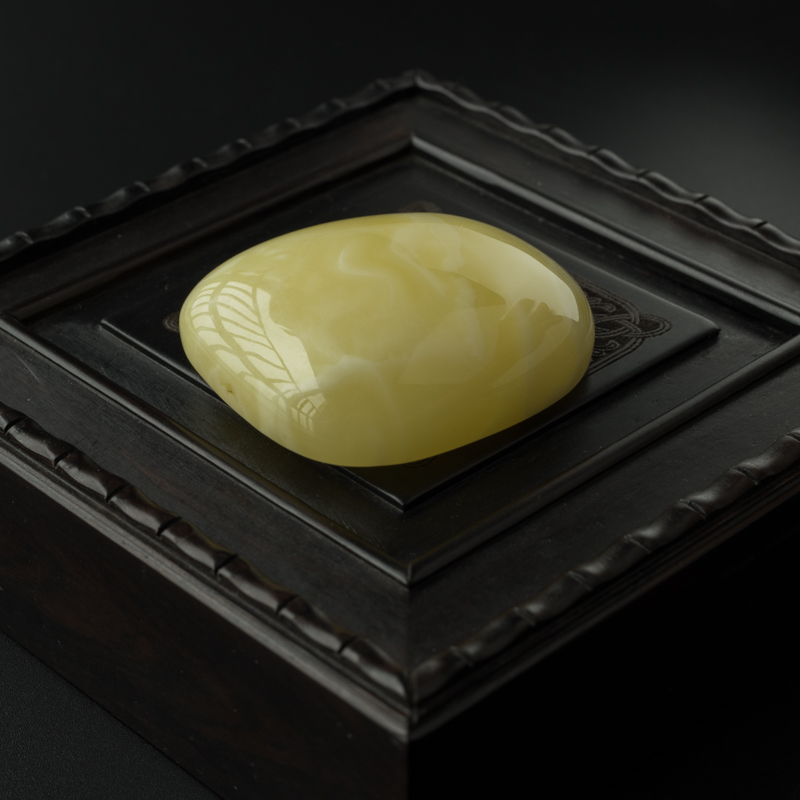 波罗的海天然白花蜜蜡吊坠-红掌柜