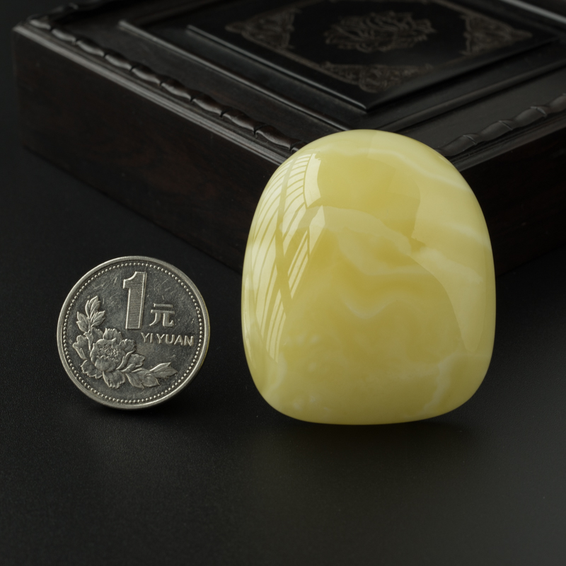 天然白花蜜蜡吊坠-红掌柜