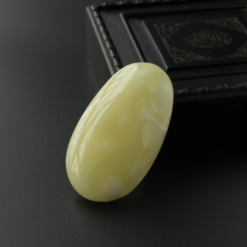 波罗的海白花蜜蜡随形吊坠-红掌柜