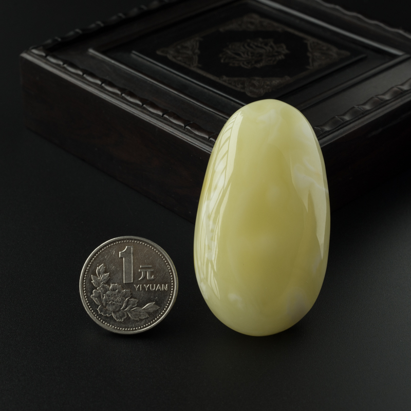 白花蜜蜡吊坠-红掌柜