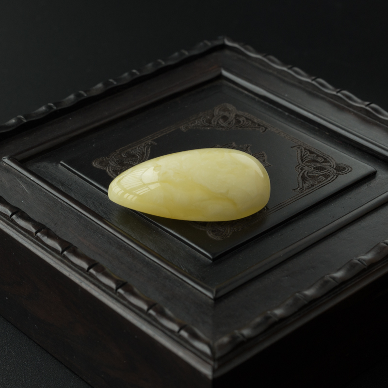 白花蜜蜡水滴吊坠-红掌柜