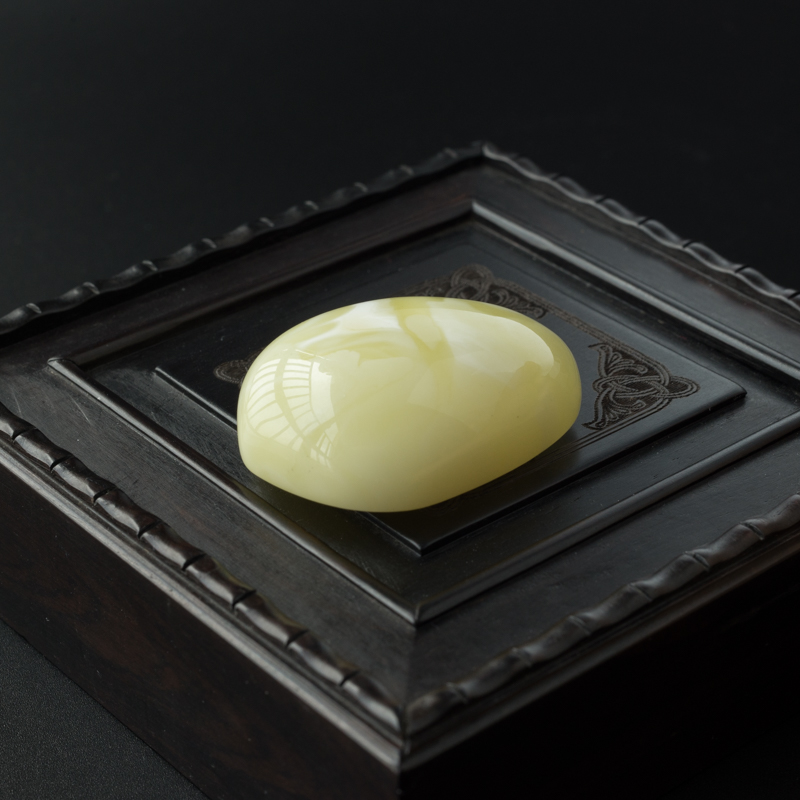 波罗的海天然白花蜜蜡吊坠-红掌柜