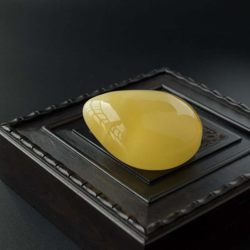 波罗的海天然金绞蜜蜡吊坠-红掌柜