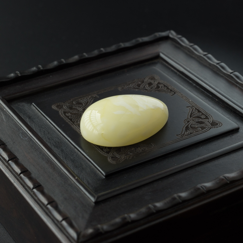 白花蜜蜡水滴吊坠-红掌柜