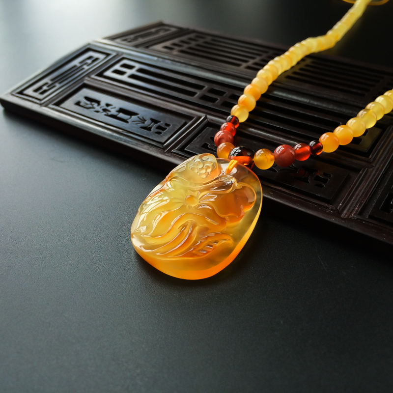 金绞蜜莲花项链 - 红掌柜