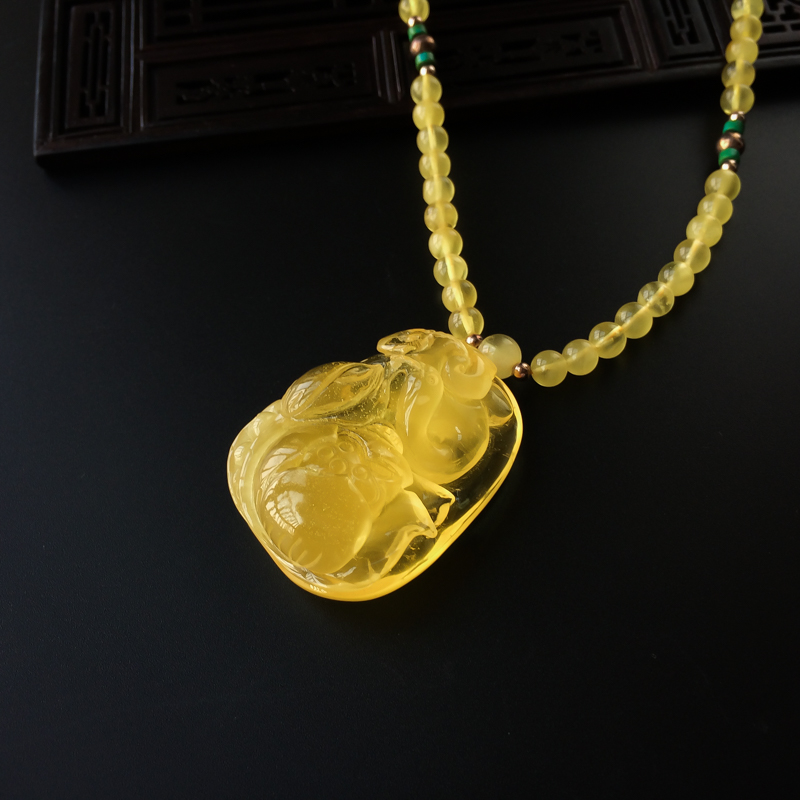 波罗的海金包蜜项链 - 红掌柜