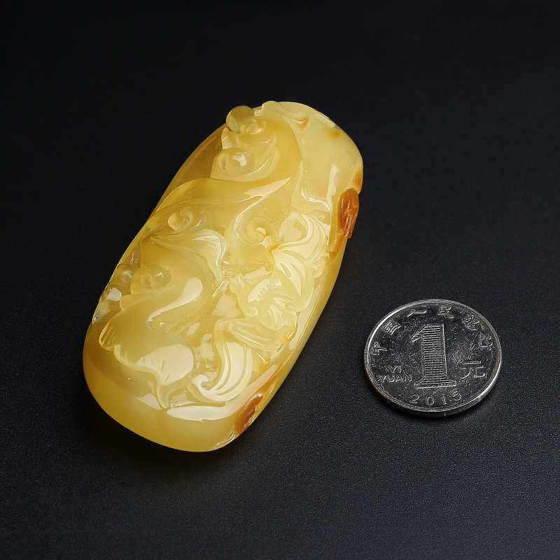 波罗的海蜜蜡龙吊坠 - 红掌柜