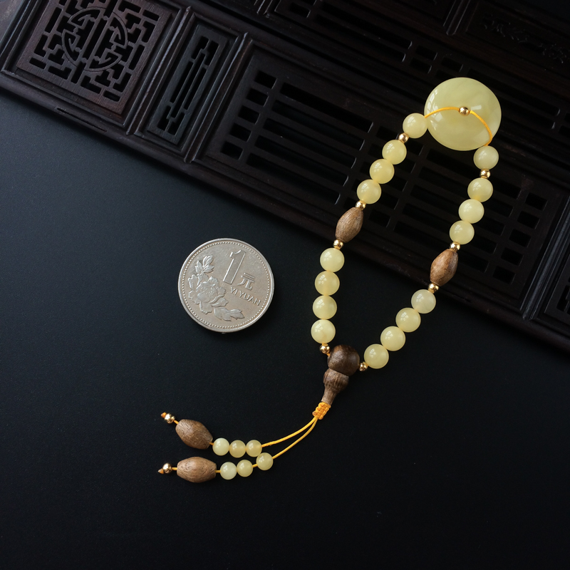 波罗的海天然满黄蜜蜡手串 - 红掌柜
