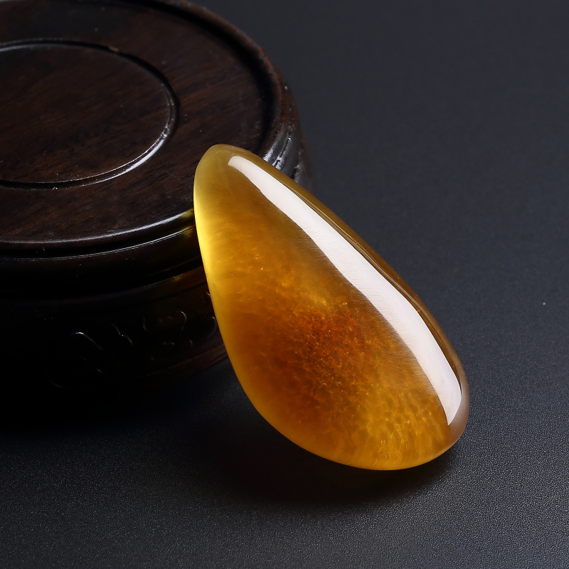 天然鸡油红蜜蜡随形吊坠-红掌柜