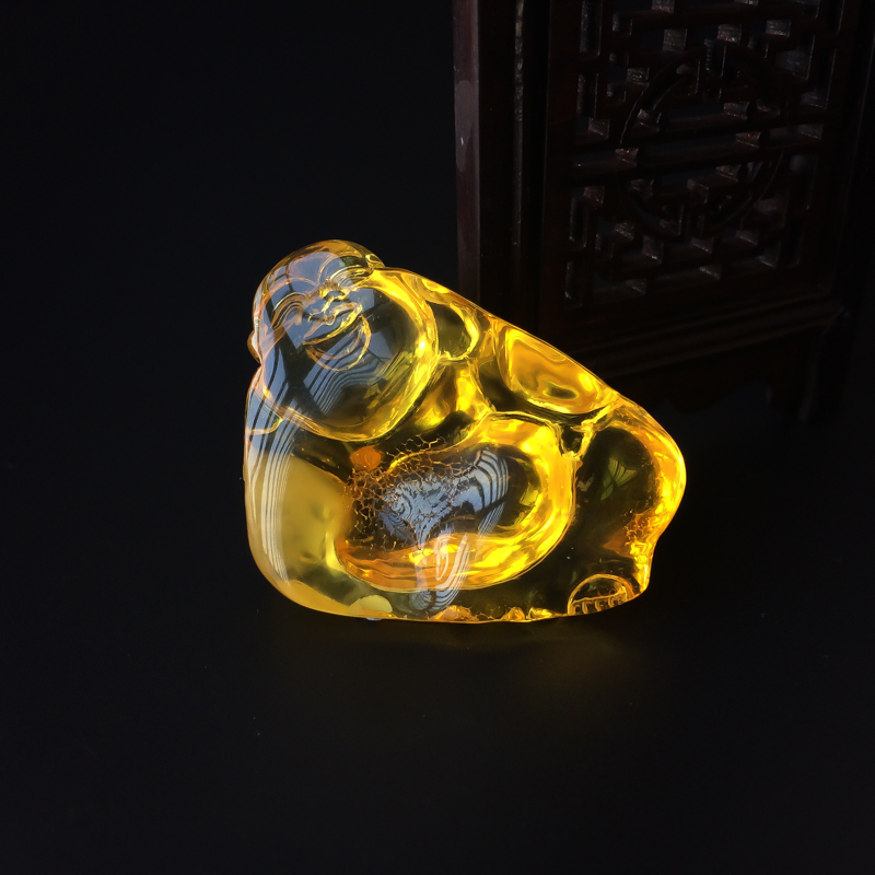 波罗的海天然金珀吊坠-红掌柜