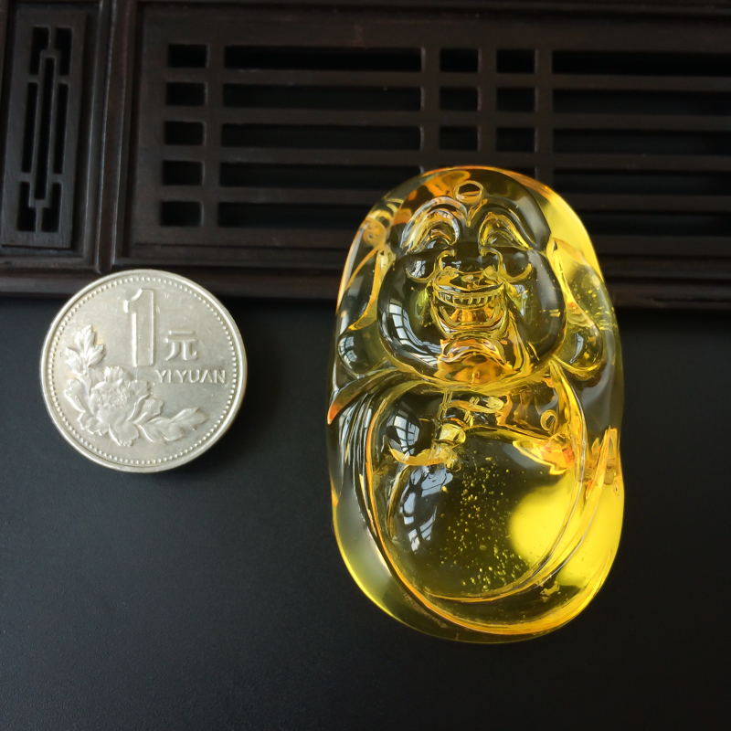 波罗的海金珀吊坠-红掌柜