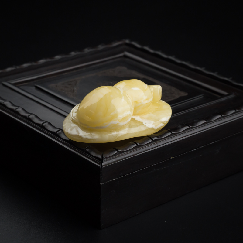 白花蜜蜜蜡葫芦吊坠-红掌柜