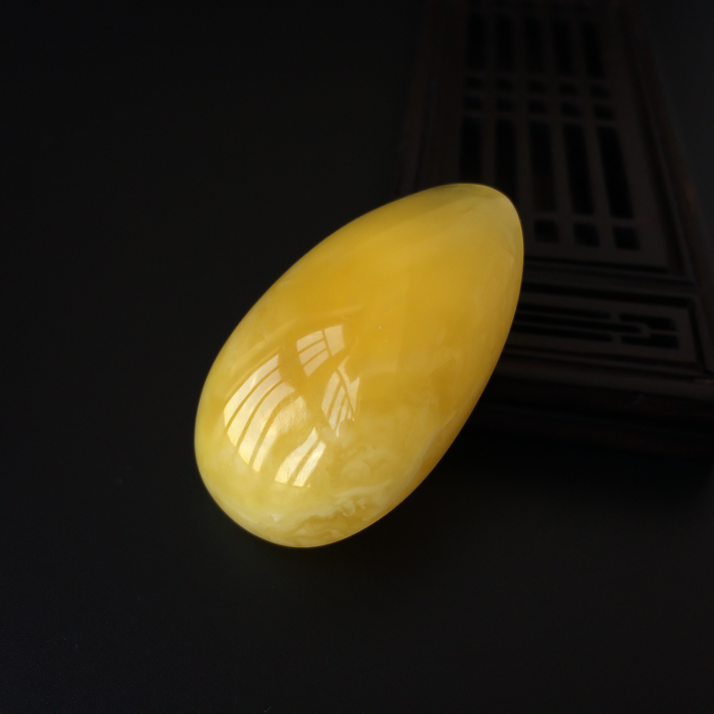 鸡油黄蜜蜡吊坠-红掌柜