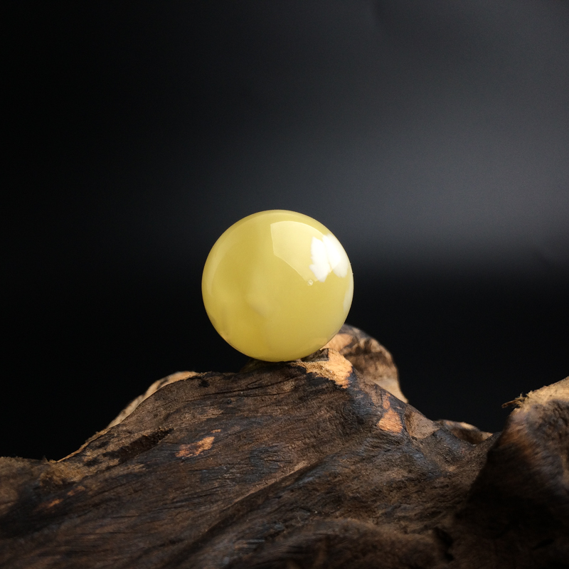 波罗的海天然白花蜜圆珠 - 红掌柜