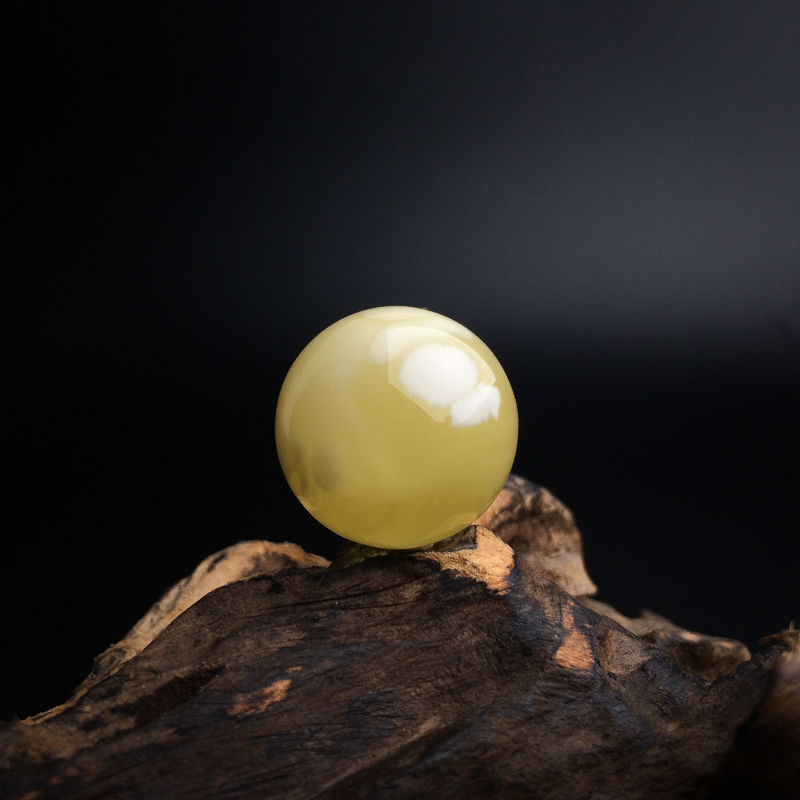 波罗的海天然蜜蜡圆珠 - 红掌柜