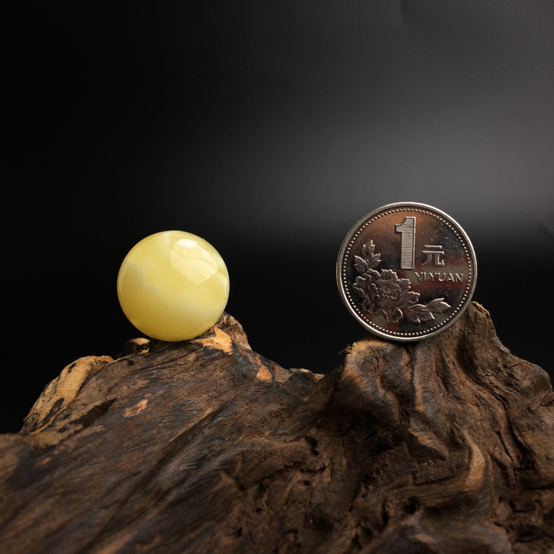 天然蜜蜡圆珠 - 红掌柜