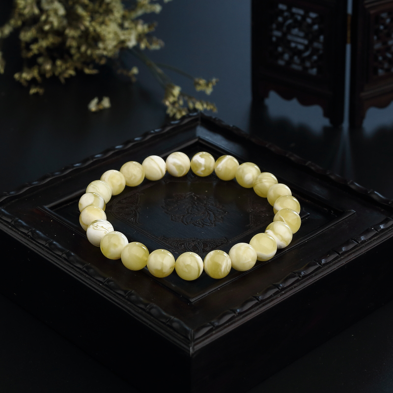 白花蜜蜜蜡手串 - 红掌柜