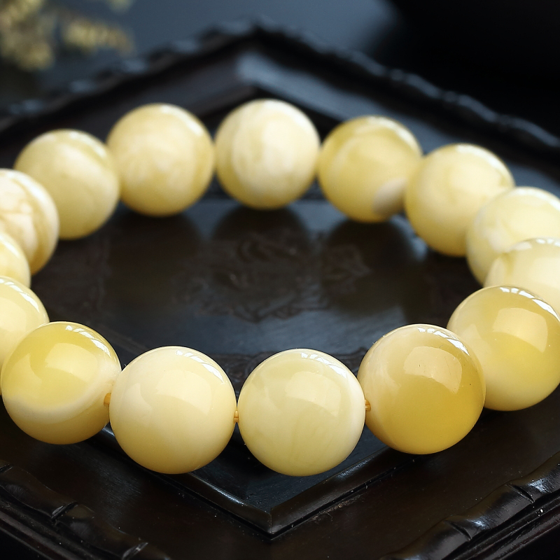 天然蜜蜡手串 - 红掌柜